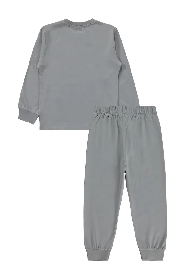 Ensemble pyjama garçon, 2-5 ans, gris - Emballage