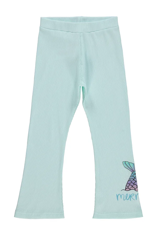 Leggings pour filles, 6-9 ans, vert menthe clair - Lot