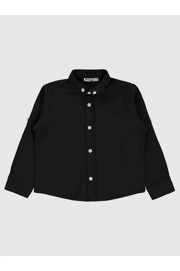 Erkek Çocuk Gömlek 2-5 Yaş Siyah - Paket