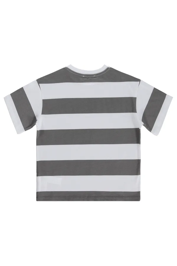 Lot de t-shirts gris pour garçons de 6 à 9 ans