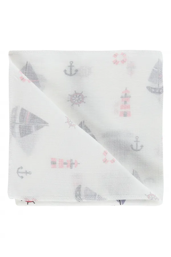 Baby Blanket and Swaddle Set 0-24 Months White - Package