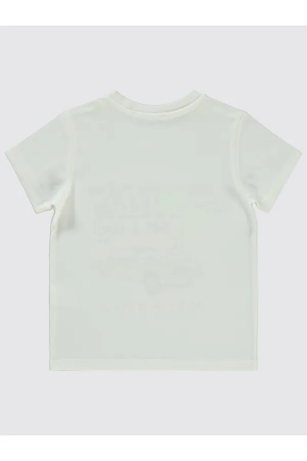Boys T-Shirt 2-5 Years Old Ecru - Package