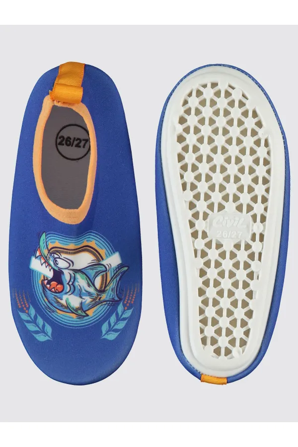 Chaussures de plage pour garçons, pointures 26 à 30, bleues - Emballage