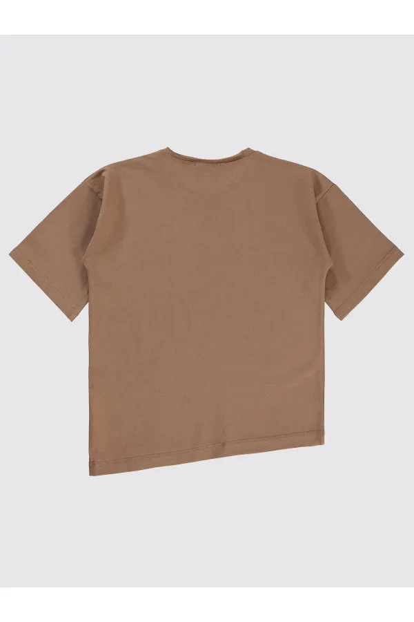 Boys T-Shirt 6-9 Years Brown - Pack