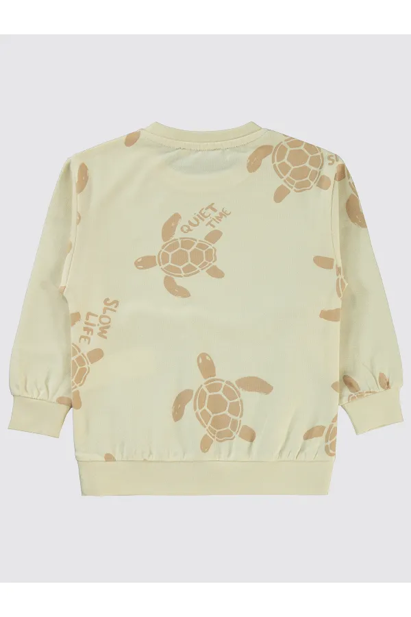 Boy Sweatshirt 2-5 Years Ivory - Pack