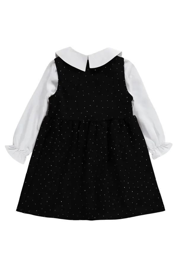 Ensemble combinaison et robe pour fille, 2-5 ans, noir - Emballage