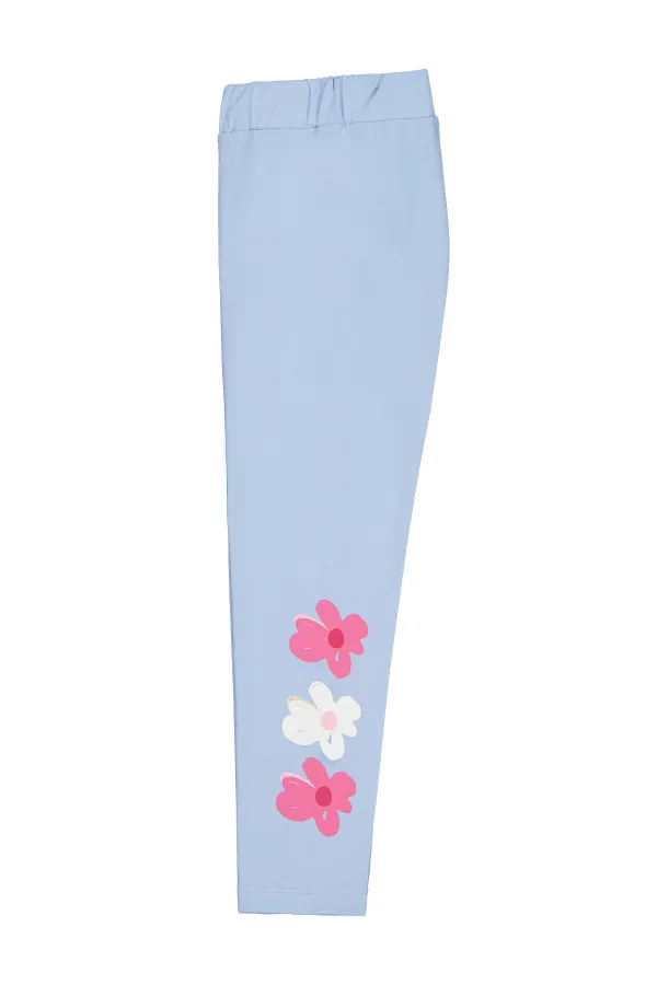 Collants bleus pour fille de 6 à 9 ans - Paquet