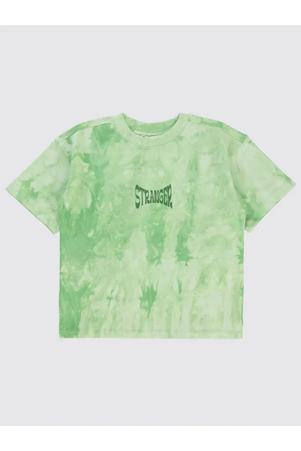 Boys T-Shirt 6-9 Years Old Light Green - Package