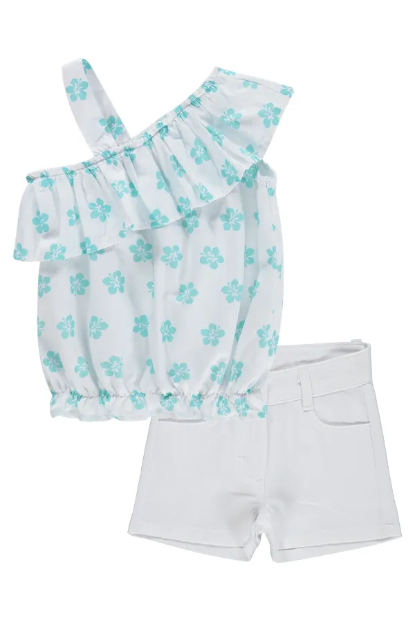 Ensemble pour fille de 2 à 5 ans, blanc cassé - Emballage