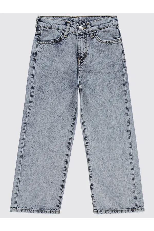Pantalon bleu clair pour fille de 10 à 13 ans - Emballage