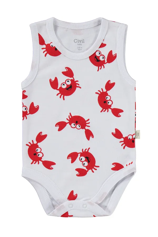 Baby Snap Bodysuit 0-24 Months White - Package