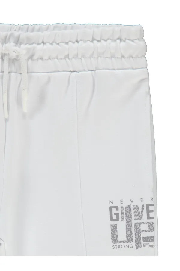 Girl's Tracksuit Bottoms 6-9 Years White - Pack