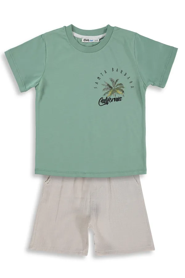 Boys' Team Set 2-5 Years Old, Light Green - Pack