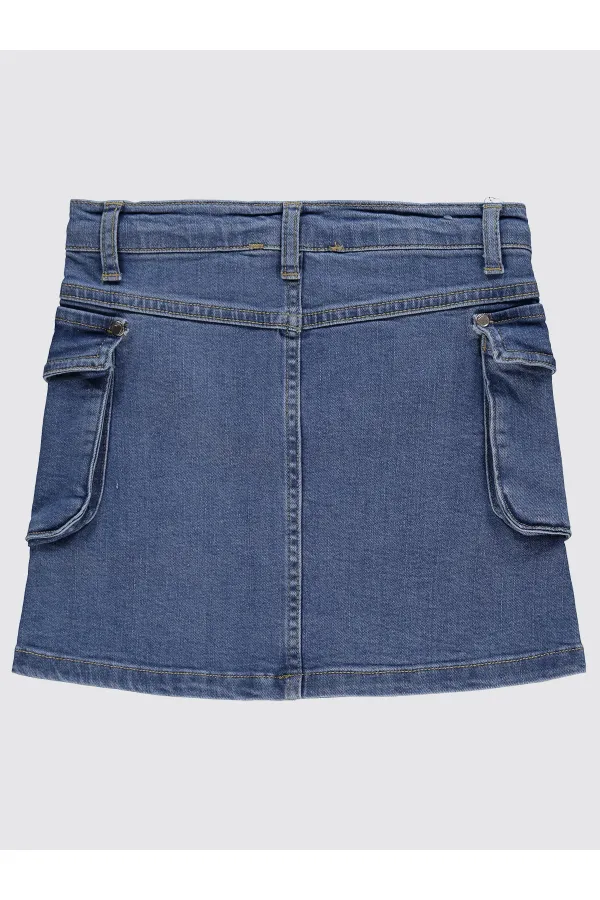 Jupe bleue pour fille de 6 à 9 ans - Emballage