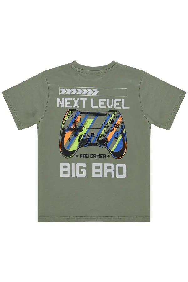 Boys' T-Shirt KM 6-9 Years Khaki - Pack