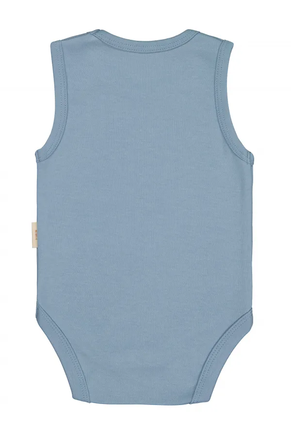 Bebek Çıtçıtlı Badi 0-24 Ay Mavi - Paket