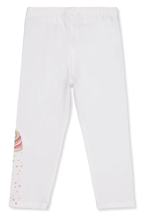 Collants pour filles de 2 à 5 ans, écru - Paquet