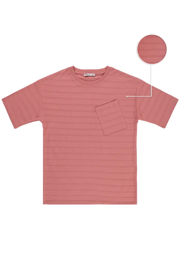 T-shirt garçon, 10-13 ans, rose pâle - Lot T-shirt garçon, 10-13 ans, rose pâle - Lot