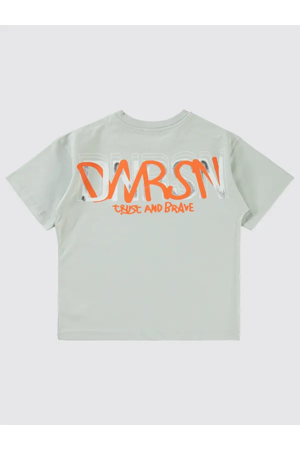 T-shirt garçon 10-13 ans, gris clair - Emballage