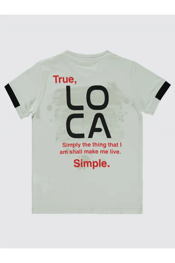 T-shirt garçon 10-13 ans, gris clair - Emballage