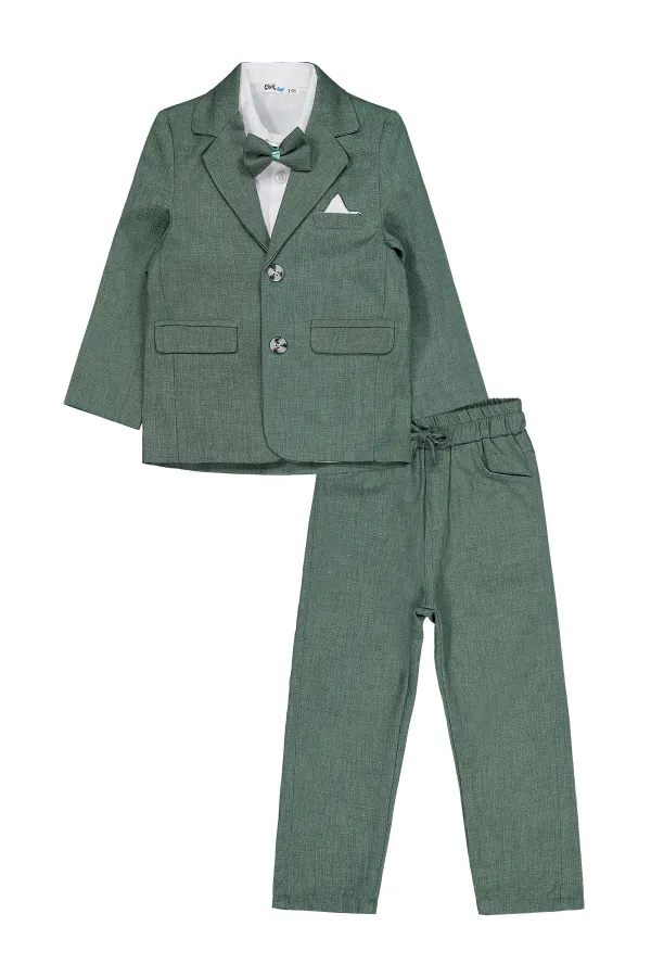 Erkek Çocuk Takım Elbise 2-5 Yaş Haki - Paket