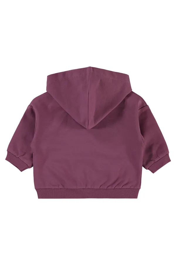 Bebek Sweatshirt 0-24 Ay Koyu Gül Kurusu - Paket