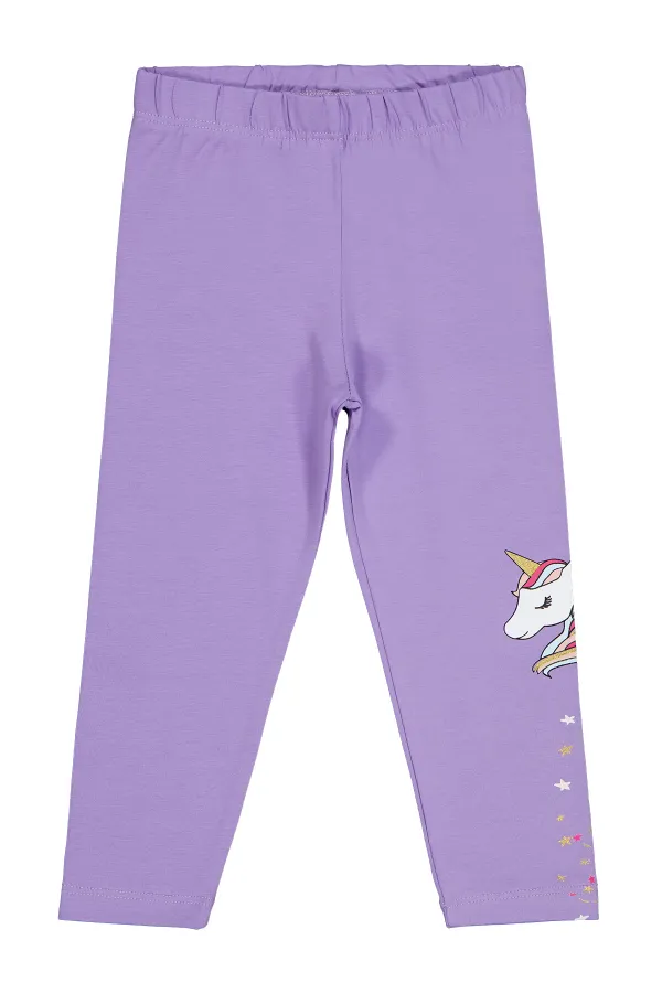 Collants violets pour fille de 2 à 5 ans - Emballage