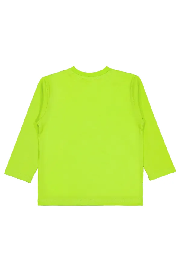 Sweat-shirt garçon vert citron 2-5 ans - Lot