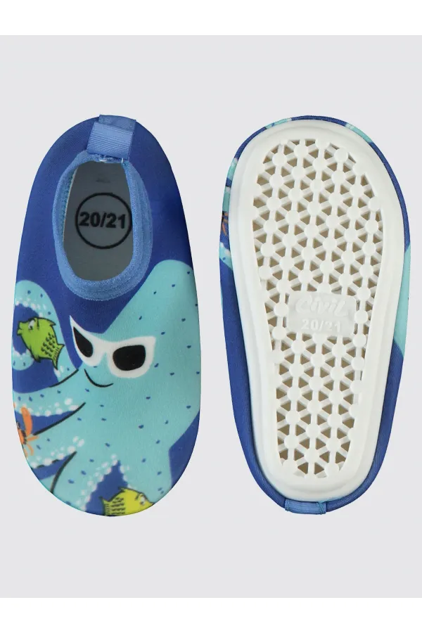 Erkek Çocuk Deniz Ayakkabısı 21-25 Numara Saks - Paket