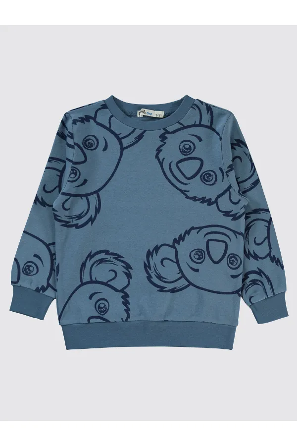 Sweat-shirt garçon 2-5 ans indigo - Emballage