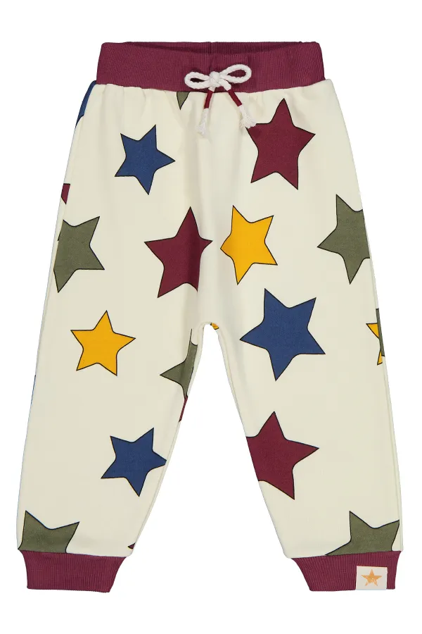 Boys Tracksuit Bottoms 2-5 Years Old Burgundy - Pack