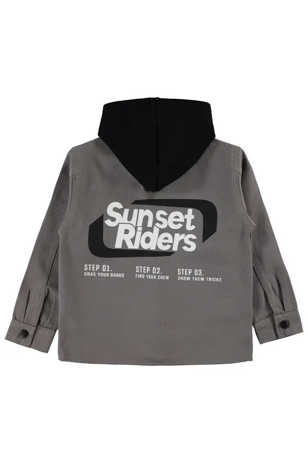 Boys' Shirt, Ages 6-9, Grey - Pack