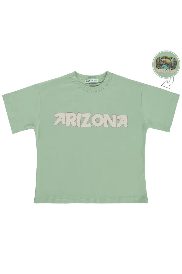 Boys' T-Shirt, Ages 6-9, Soft Green - Pack