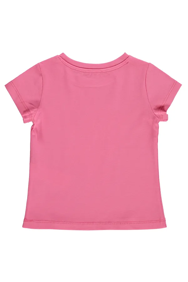 Kız Çocuk Tişört Km 2-5 Yaş Koyu Pembe - Paket