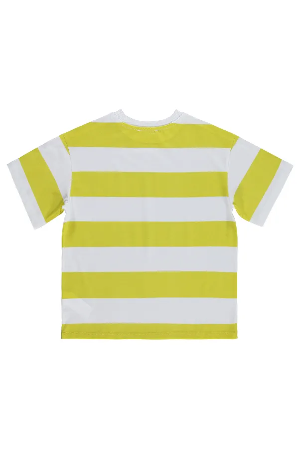 T-shirt garçon, 6-9 ans, jaune citron - Lot