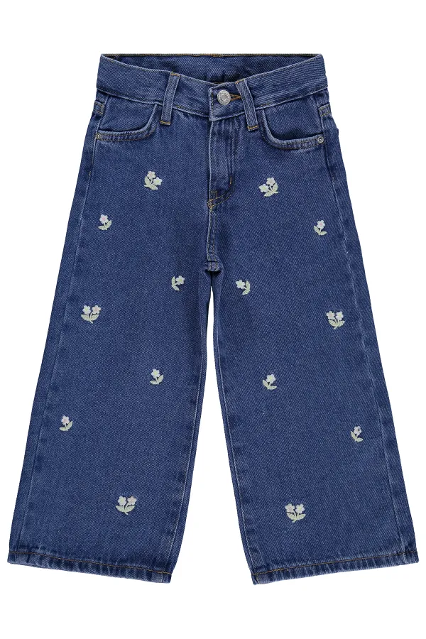 Pantalon en jean bleu pour fille, 2-5 ans - Lot