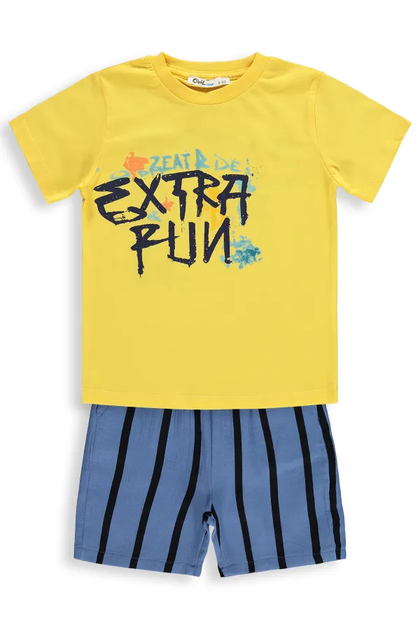 Boys' Team Set 2-5 Years Yellow-Indigo - Pack
