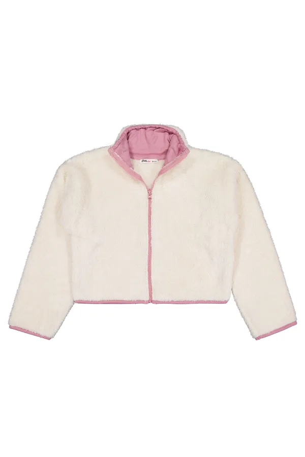 Gilet fille ivoire 10-13 ans - Emballage