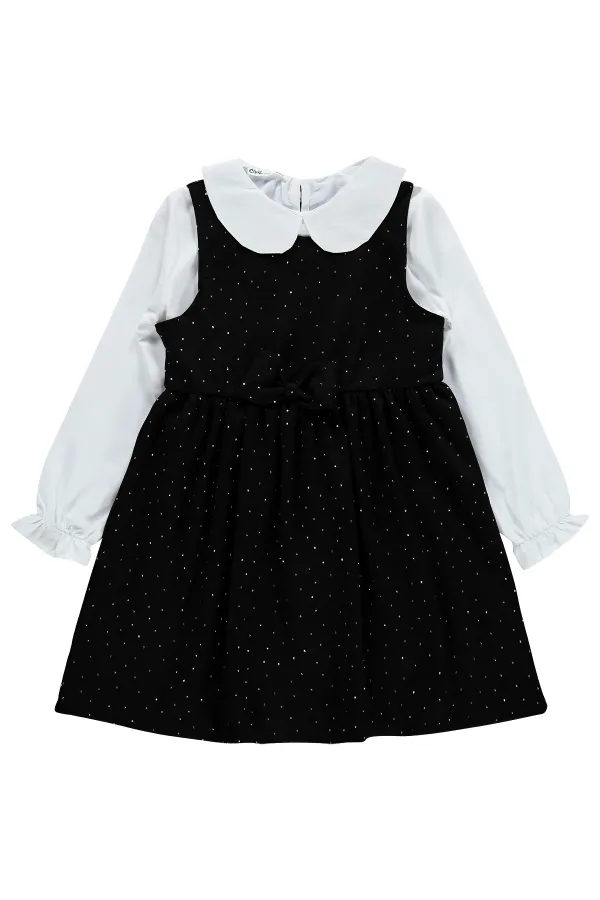 Girls' Jumpsuit and Dress, Ages 6-9, Black - Package