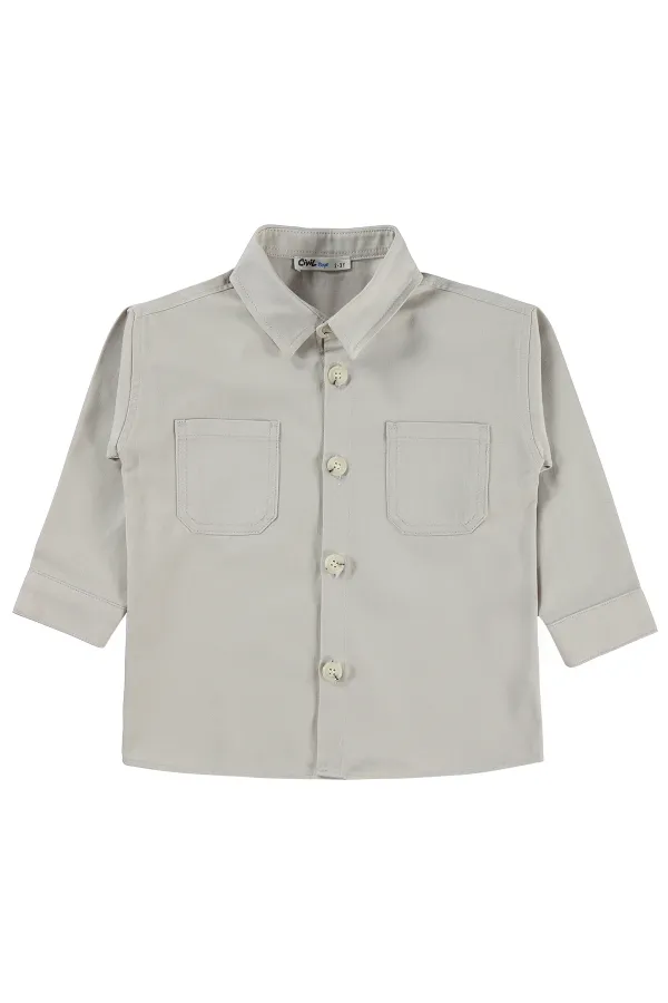 Erkek Çocuk Gömlek Set 2-5 Yaş Koyu Taş Rengi - Paket