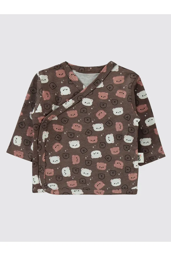 Baby Bodysuit Sets 0-24 Months Brown - Package