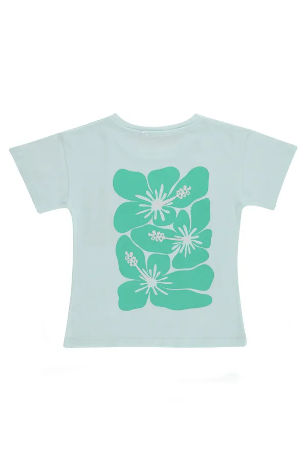 Kız Çocuk Tişört 6-9 Yaş Açık Mint - Paket
