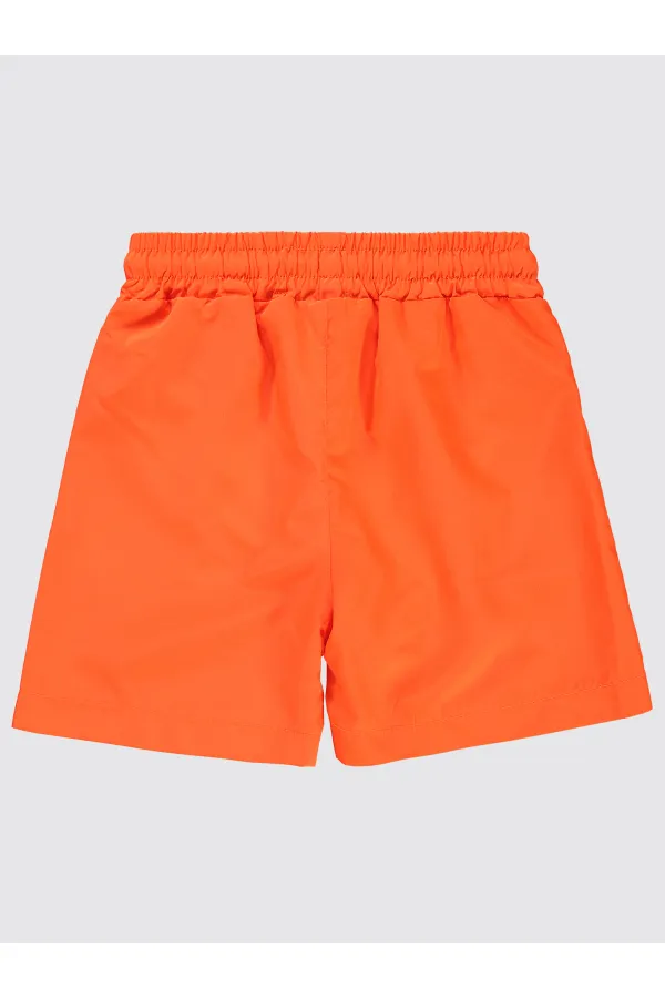 Erkek Çocuk Deniz Şort 6-9 Yaş Turuncu - Paket
