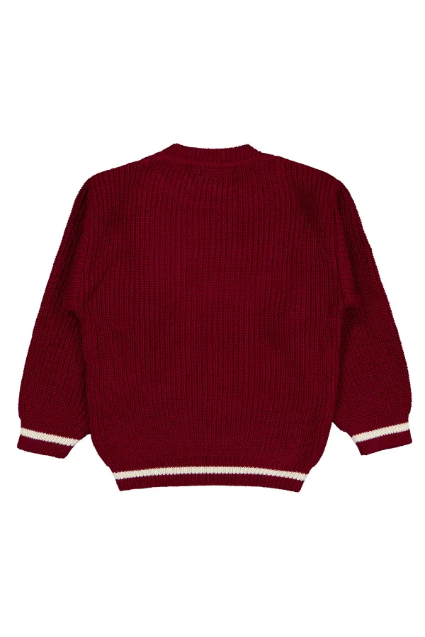 Boy's Sweater 6-9 Years Old Burgundy - Package