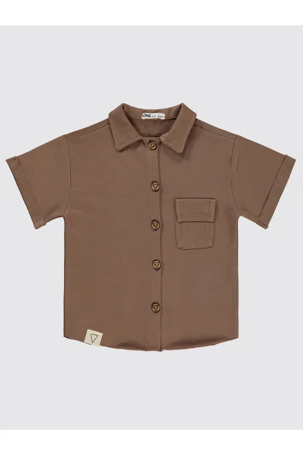 Boy Shirt 2-5 Years Old Brown - Package