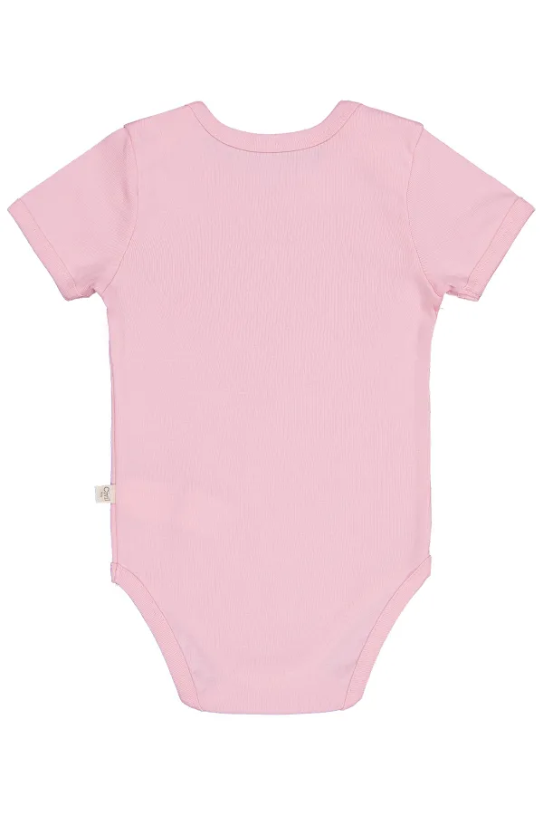 Bebek Çıtçıtlı Badi 0-24 Ay Pembe - Paket