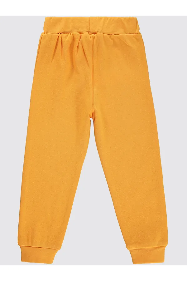 Boy's Tracksuit Bottoms 2-5 Years Mustard - Pack