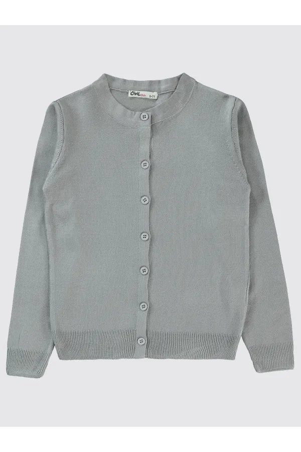 Girl Cardigan 6-9 Years Old Gray - Package