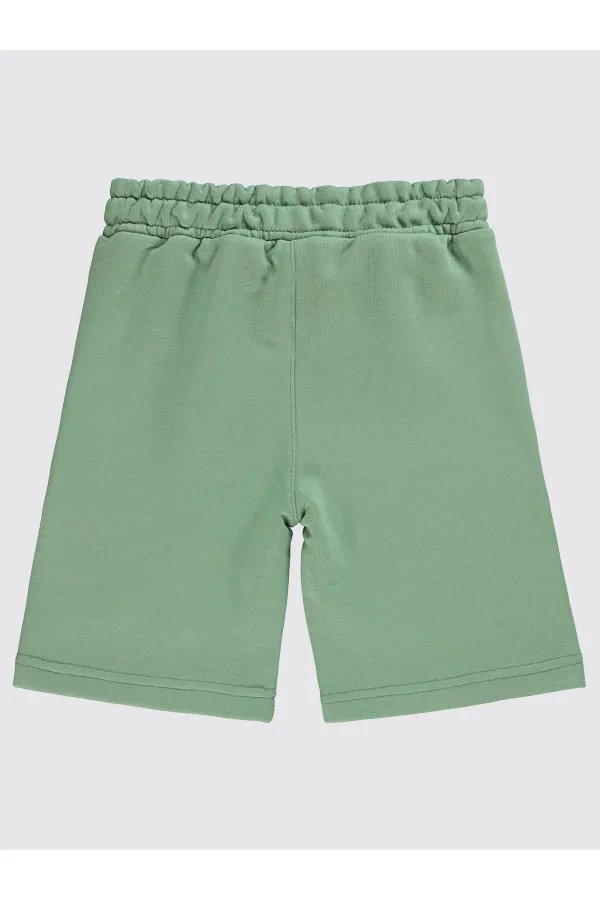 Capri garçon 6-9 ans, kaki doux - Emballage