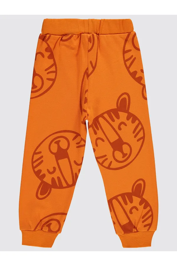 Bas de survêtement garçon 2-5 ans orange foncé - Lot